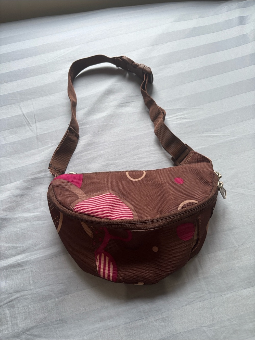 Jansport Brown and Pink Patterned Women's Belt Bag